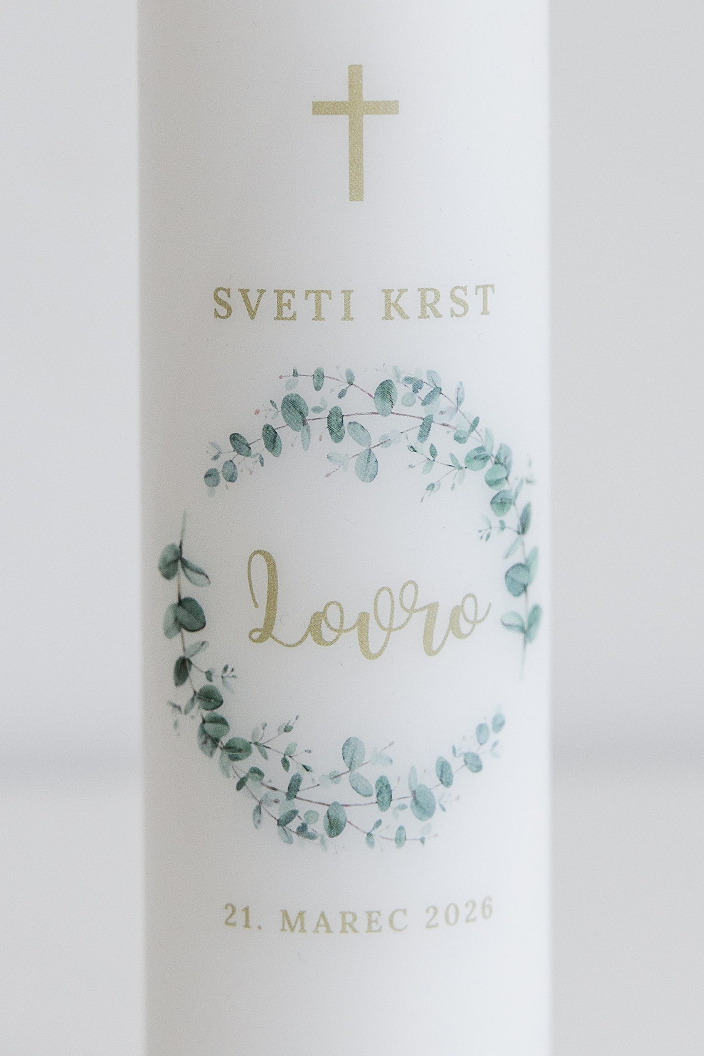Krstna sveča - Venec evkaliptos