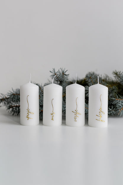 Adventne sveče (4 kos)
