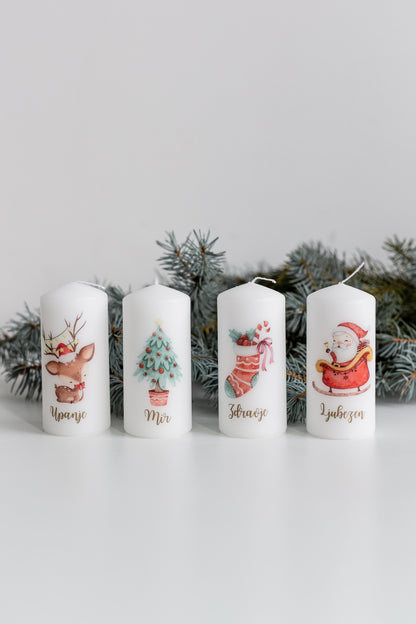 Adventne sveče (4 kos)