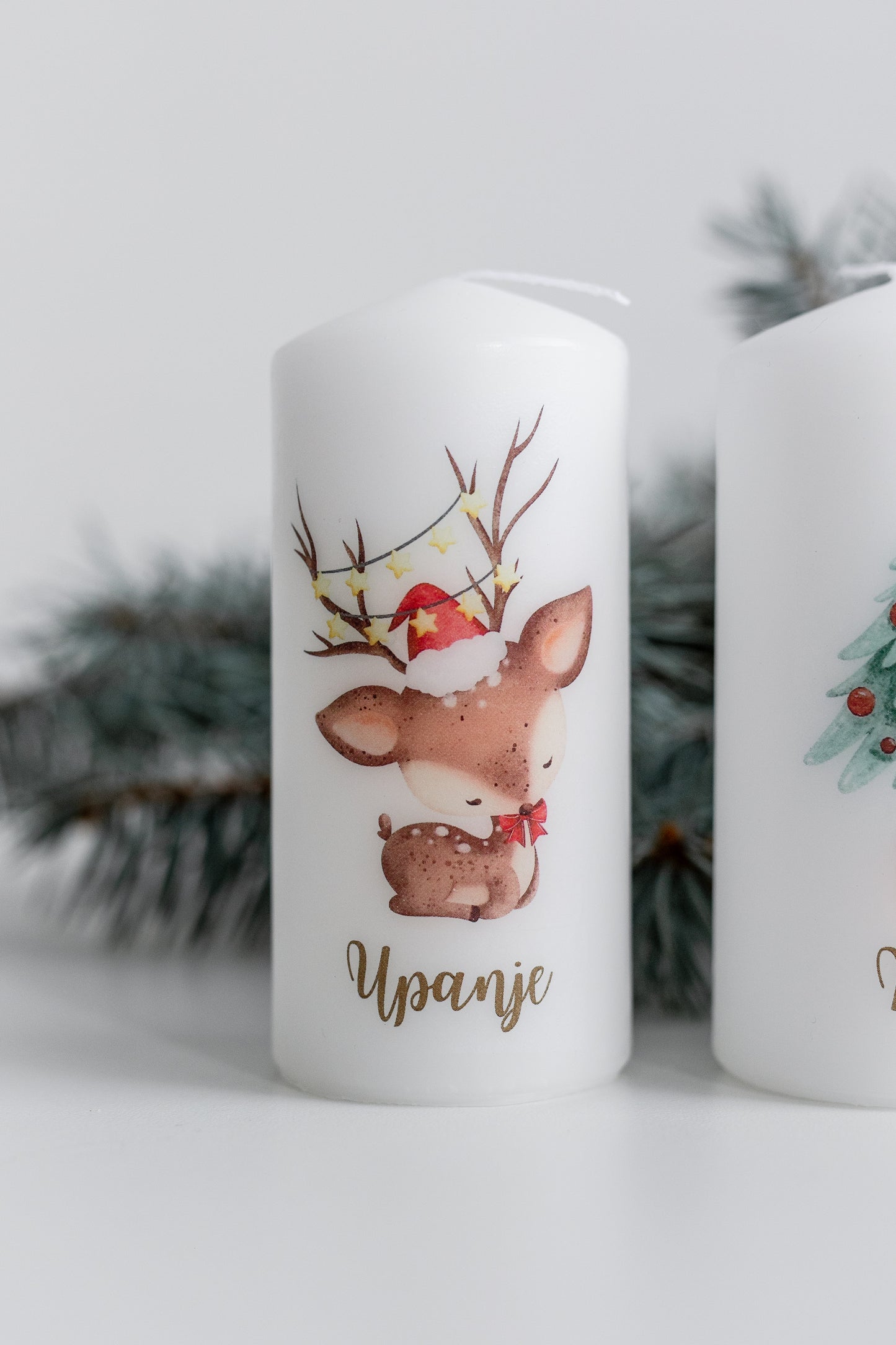 Adventne sveče Rdeča božična svetloba (4 kos)