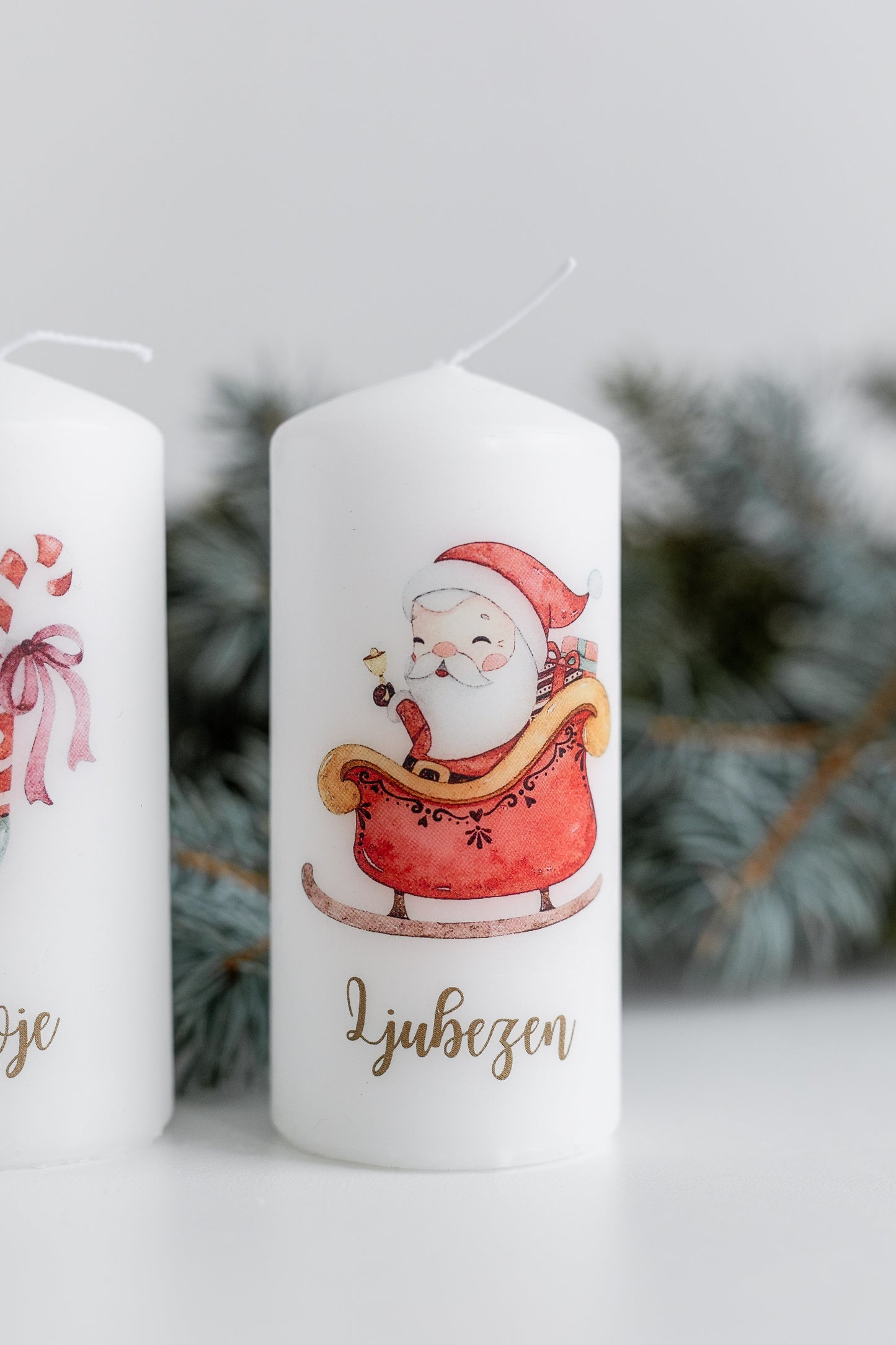 Adventne sveče Rdeča božična svetloba (4 kos)